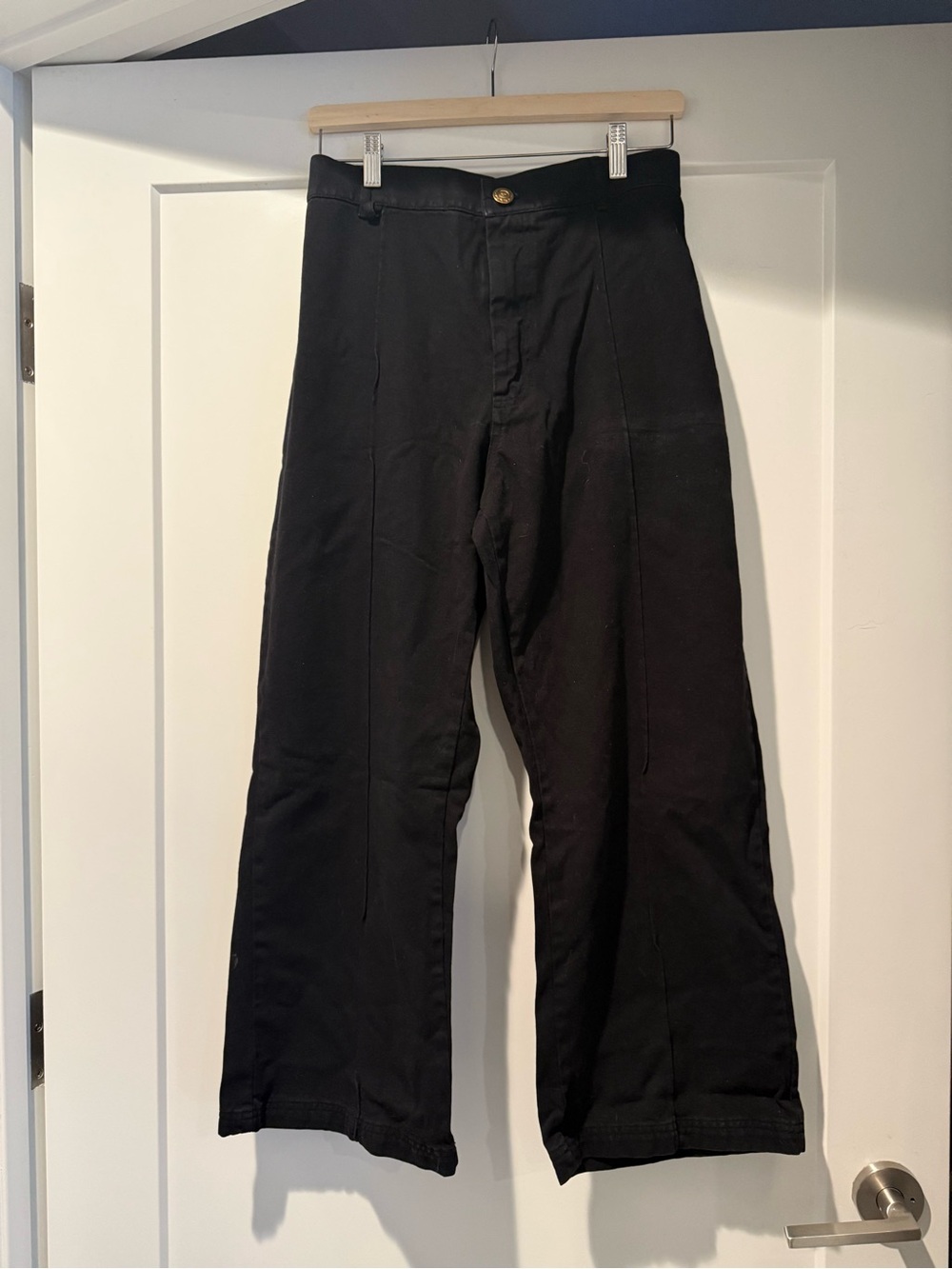 Big Bud Press Black Western Wide-Leg Pants Petite